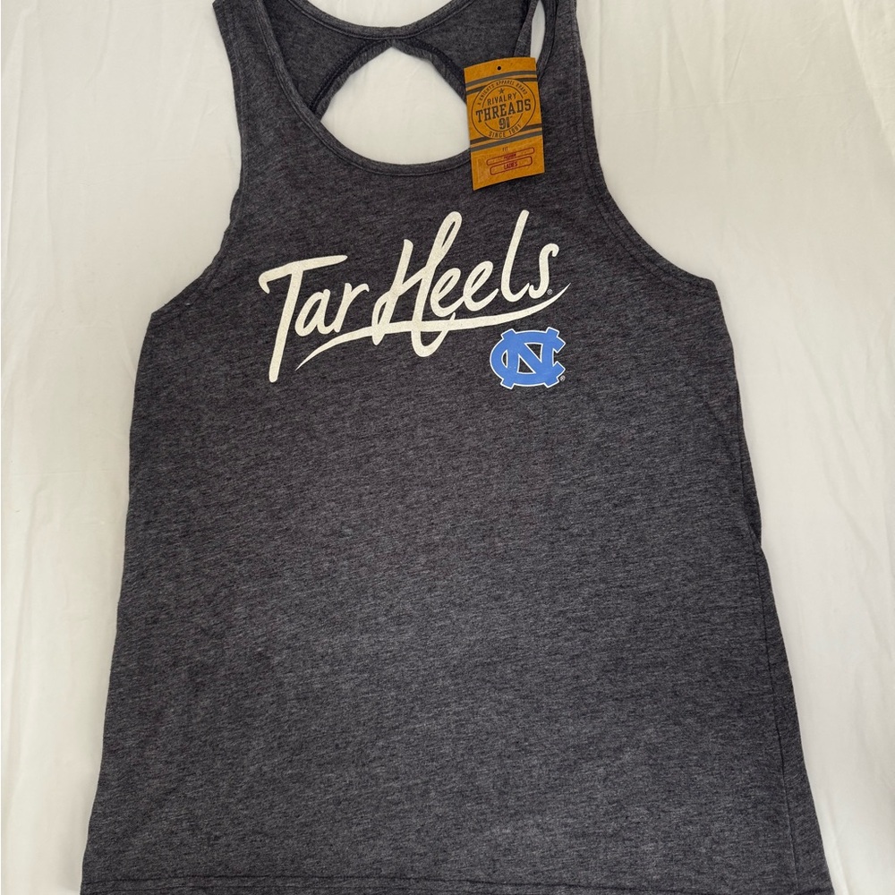 Rivalry Threads Tar Heels Women's Charcoal Tank Top